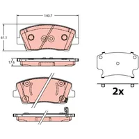 TRW Bremsbelagsatz GDB2375