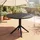 CLP Gartentisch Ø 105 x 74 cm Schwarz