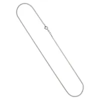 JOBO Kette ohne Anhänger, Panzerkette 333 Weißgold 1,7 mm 36 cm silberfarben