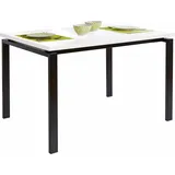 Esstisch OTTO HOME, weiß (weiß hochglanz, schwarz), B:120cm H:75cm T:90cm, Tische, Esstisch, Breite 120 oder 160 cm