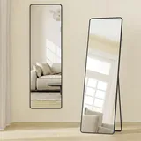 Songmics Ganzkörperspiegel 150 x 40 cm Tintenschwarz