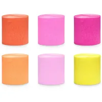 Partydeco Krepppapierband, Gelb und Orange