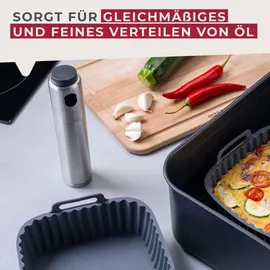 Fackelmann Ölsprüher 100 ml Edelstahl Silber