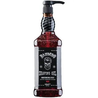 Bandido Shaving Gel Men Red & Blue 1000ml Rasiergel Transparent Männer Rasur Herren nicht-schäumend präzise Rasur der Bartkonturen mit jeder Rasierklinge Rasiermesser Herren verwendbar (Red 1000ml)