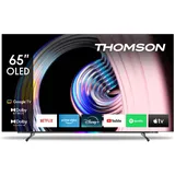 Thomson 65 Zoll (164 cm) OLED 4K UHD Smart Google TV, Wi-Fi, Dolby Vision IQ, Dolby Atmos, HDR10, Bluetooth 5.1, Triple-Tuner (Kabel/Satellit/Antenne), HDMI, CI+, A+ Panel – 65OG8S24–2025