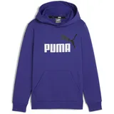 Puma ESS+ 2 Col Big Logo Hoodie FL B, Jungen Schweiß, Lapis Lazuli,