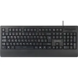Renkforce RF-CKB-201 USB Tastatur Schweiz, QWERTZ Schwarz Chipkarten-Leser