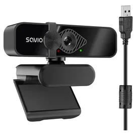 Savio CAK-06 Webcam 3840 x 2160 Pixel USB Schwarz, Webcam, Schwarz