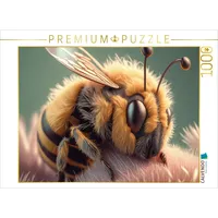 Calvendo Puzzle niedliche schlafende Biene 1000 Teile Lege-Größe 64x48cm