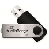 MediaRange Flexi-Drive 4GB schwarz/silber