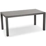 BEST Freizeitmöbel Houston Gartentisch 160 x 90 cm weiß/silber