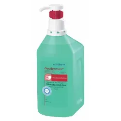 Schülke desderman® Händedesinfektion, farbstoff- und parfümfrei 70001089 , 1000 ml - Flasche, hyclick