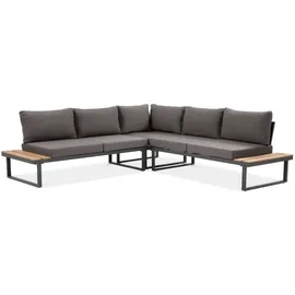 beautysofa MADISON Loungeset dunkelgrau