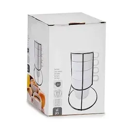 San Ignacio Set mit 4 stapelbaren Tassen 0,35 l Weiß