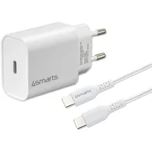 4smarts Schnelllade-Set 20W mit 1.5m USB-C zu USB-C Kabel
