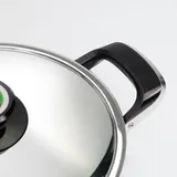 OPPAHA Topfgriffe 100% AMC kompatibel mit Gewinde aus Messing und Bakelit Verbrühungsschutz Set 2 Griffe für Töpfe Modell 28 Star - inklusive 4 Edelstahlschrauben