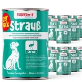 Supravit Hundenassfutter Strauß 12 x 410 g