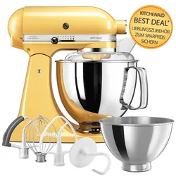 KitchenAid Artisan Küchenmaschine 4,8L 5KSM175 Pastellgelb Zubehöraktion*