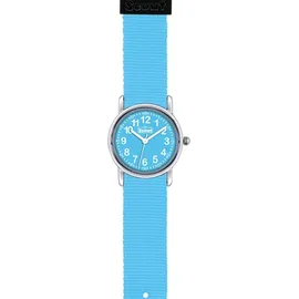 Scout Analoge Kinderuhr mit hellblauem Zifferblatt, Quarzwerk