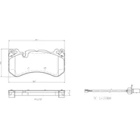 Brembo Bremsbelagsatz, Scheibenbremse PRIME LINE