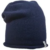 hammecenter Beanie Kaschmir Beanie mit Rollrand gestrickt in Deutschland blau