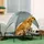 PawHut Hundebett mit Baldachin 122 x 92 cm grau