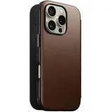 Nomad iPhone 16 Pro Flipcase braun