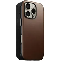 Nomad iPhone 16 Pro Flipcase braun