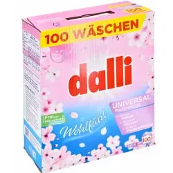 dalli Universal Waschmittelpulver Wohlfühl, 100 WL 502936 , 1 Packung = 6 kg, für ca. 100 Waschladungen
