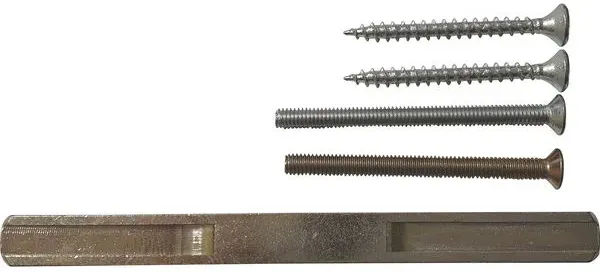 GRUNDMANN GEOS Stift- und Schraubenset für Variante D6K - für WG GEOS Drückergarnituren , 67 - 72 mm