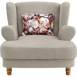 Home Affaire Loveseat HOME AFFAIRE "Tassilo", grün (hellgrün), B:121cm H:107cm T:147cm, 100% Polyester, Sessel