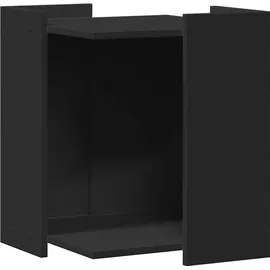 vidaXL Katzentoilette Schwarz 42x42x51 cm Holzwerkstoff