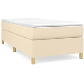 vidaXL Boxspringbett 90 x 190 cm Creme