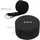 Relaxdays Meditationskissen Set, mit Yogagurt, Achtsamkeit, Bodenkissen, Bezug waschbar, HD 13x33 cm, Baumwolle, schwarz