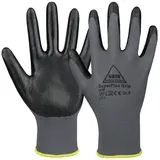 hase Sicherheitshandschuhe Superflex Grip Größe 9, Polyester/Nitril