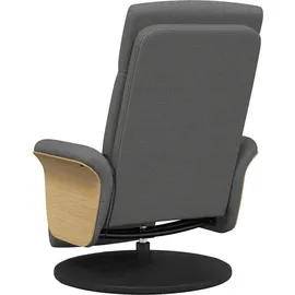 vidaXL Massagesessel mit Fußteil Dunkelgrau Stoff - Grau