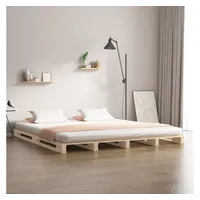 VidaXL Palettenbett 200x200 cm Massivholz Kiefer