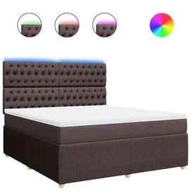 vidaXL Boxspringbett 180 x 200 cm Dunkelbraun