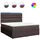 vidaXL Boxspringbett 180 x 200 cm Dunkelbraun