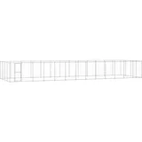 vidaXL Outdoor-Hundezwinger Verzinkter Stahl 53,24 m2