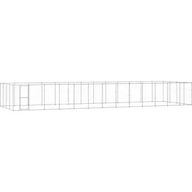 vidaXL Outdoor-Hundezwinger Verzinkter Stahl 53,24 m2