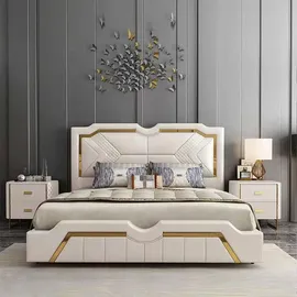 xl moebel gmbh Design-Bett 180 x 200 cm Weiß