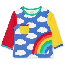 Toby Tiger Langarmshirt mit Regenbogen Applikation 1 St