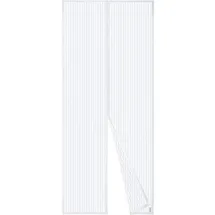 luxuskollektion Fliegengitter Tür Magnet Insektenschutz Klebemontage 100 x 220 cm Weiß