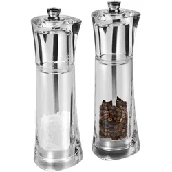 COLE & MASON Geschenk-Set Salzmühle und Pfeffermühle PRISM 16,5 cm Acryl