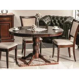 Casa Padrino Jugendstil Esstisch 90-125 x 75 cm dunkelbraun