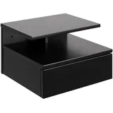 VCM Nachtschrank Ashlan 35 x 22,5 x 32 cm Schwarz