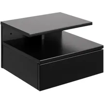VCM Nachtschrank Ashlan 35 x 22,5 x 32 cm Schwarz