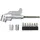 TOOLCRAFT Winkelschraubervorsatz 135 mm 1/4" (6,3 mm)