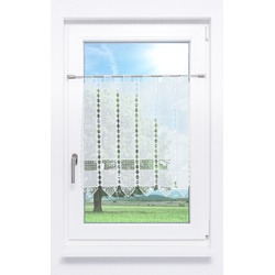 Scheibengardine Lysel - Kreuzchen Design " (Bx H) 170cm * 60cm" Weiß/Rohweiß